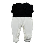Elisabetta Franchi Tutina Biclore con Stampa per Neonata ENTU107 BIANCO/NERO ELISABETTA FRANCHI 
