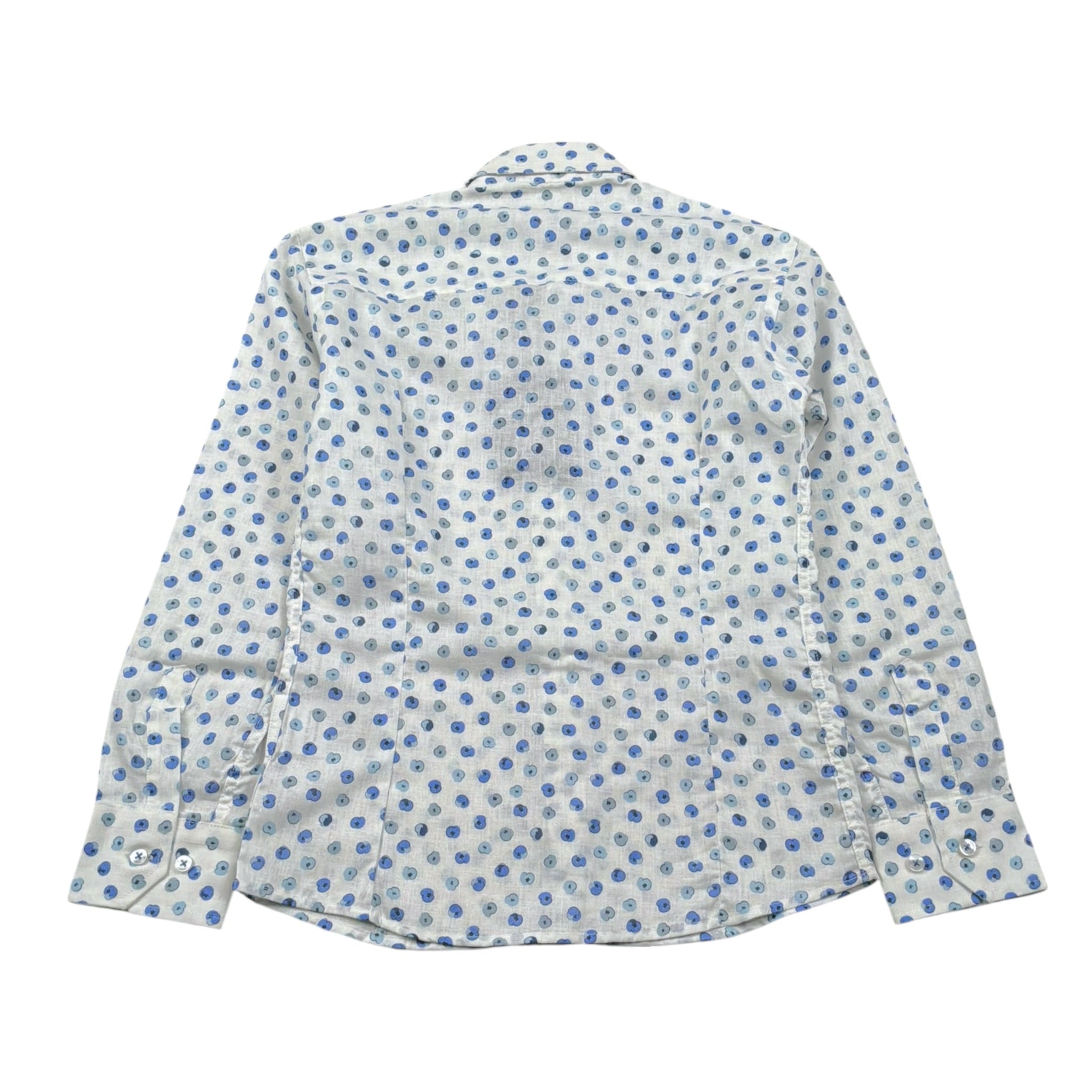 Emanuel Pris Camicia Tinta Unita Manica Lunga con Stampa per Bambino ECM4081R BIANCO EMANUEL PRIS 