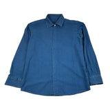Emanuel Pris Camicia Tinta Unita Manica Lunga per Bambino ECM4166R BLU EMANUEL PRIS 