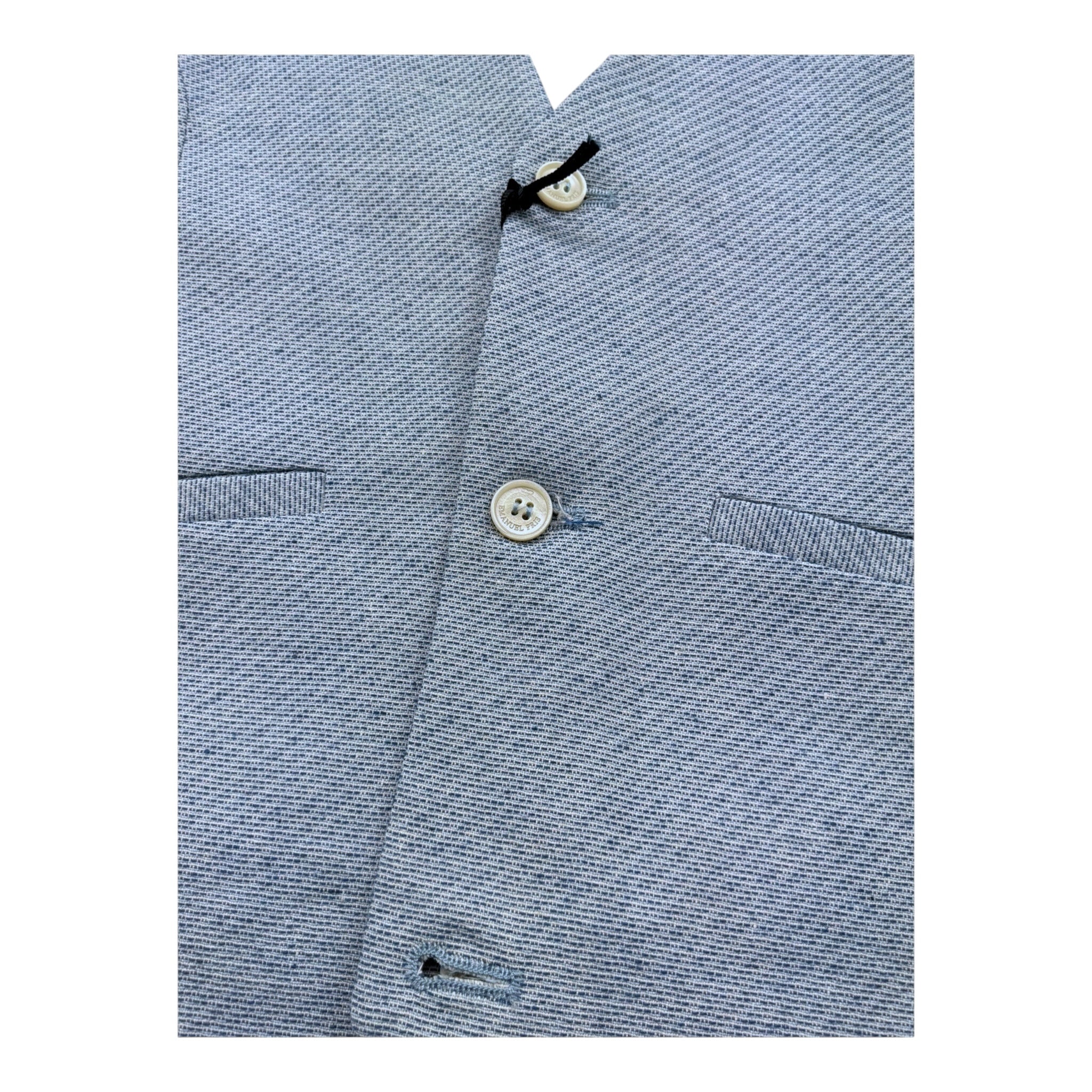 Emanuel Pris Gilet Tinta Unita per Bambino EPC2093R AZZURRO EMANUEL PRIS 
