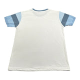 Emanuel Pris T-Shirt Girocollo Tinta Unita con Profili In Contrasto per Bambino ETS3140R BIANCO EMANUEL PRIS 