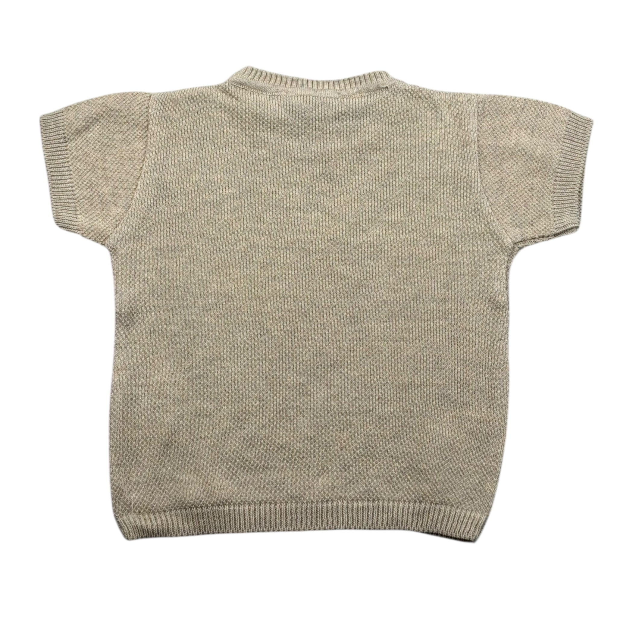 Emanuel Pris T-Shirt Girocollo Tinta Unita per Neonato ETS3143 BEIGE EMANUEL PRIS 