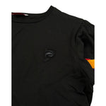 Emilio Pucci T-Shirt Girocollo Tinta Unita con Profili Maniche In Contrasto per Bambina PV8A21 NERO EMILIO PUCCI 