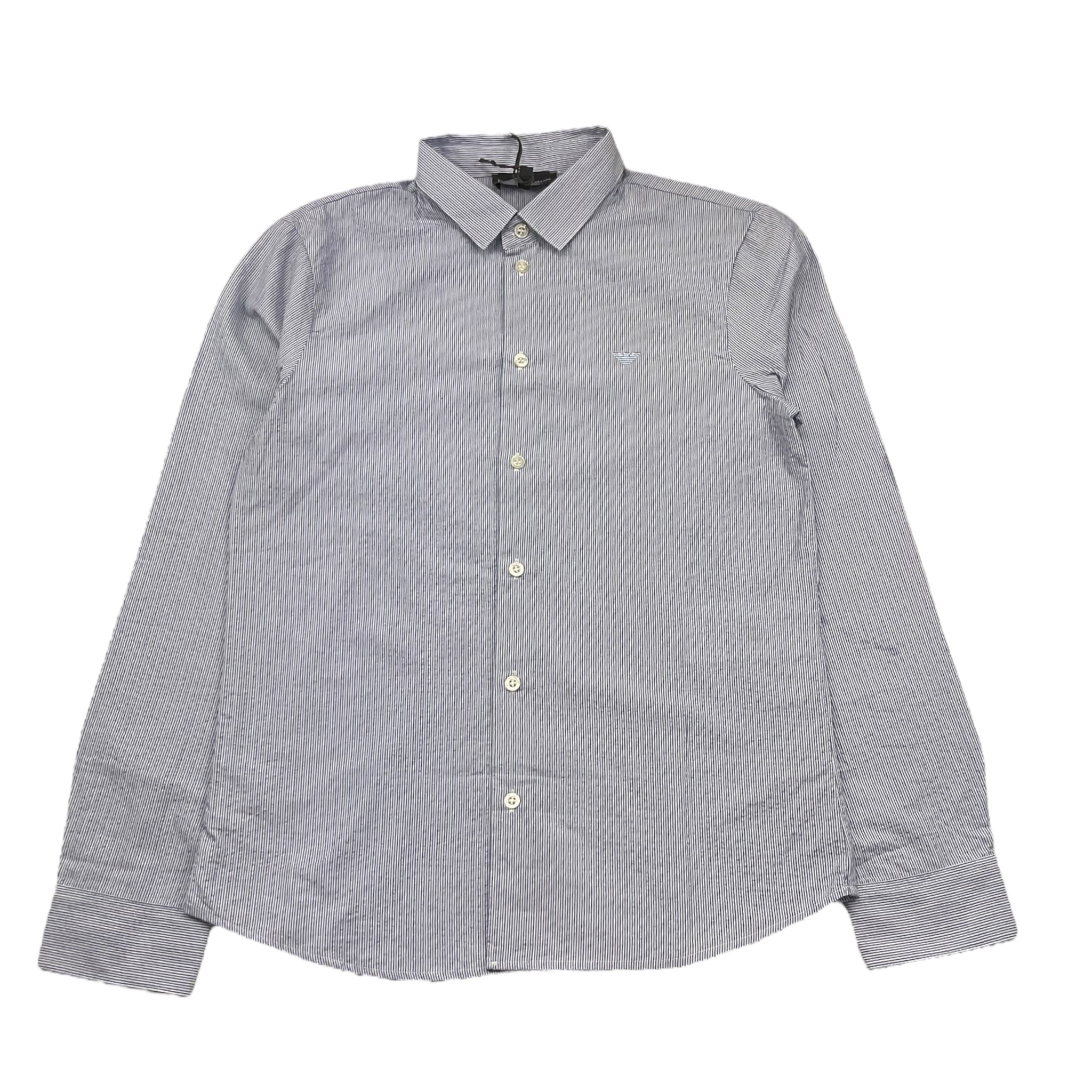 Emporio Armani Camicia Manica Lunga Tinta Unita per Bambino 3R4C09 AZZURRO EMPORIO ARMANI 