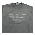 Emporio Armani Shirt Girocollo Tinta Unita con Logo per Bambino 6D4TJC VERDE EMPORIO ARMANI 