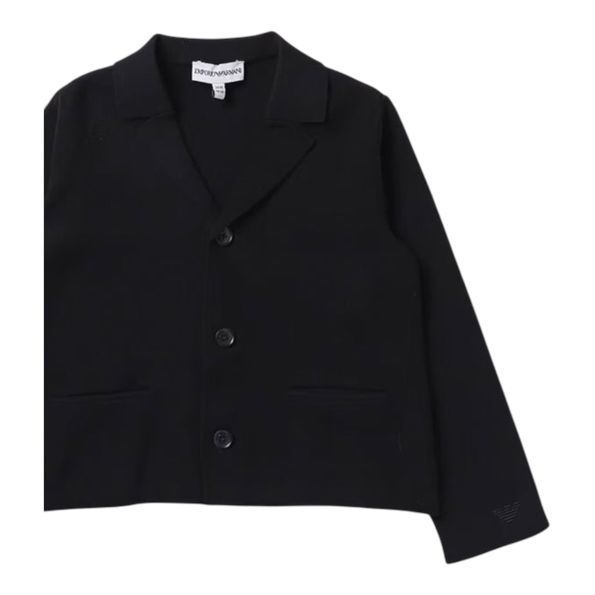 Emporio Armani Giacca Tinta Unita con Bottoni per Bambino 6RHG50 NERO EMPORIO ARMANI 
