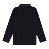 Emporio Armani Polo Tinta Unita con Bottoni per Bambino 8N4FB5 NERO EMPORIO ARMANI 