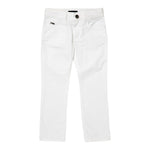 Emporio Armani Pantalone Tinta Unita con Logo per Bambino 8N4J066 BIANCO EMPORIO ARMANI 