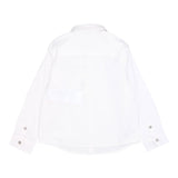 Emporio Armani Camicia Manica Lunga Tinta Unita per Neonato 8NHC01 BIANCO EMPORIO ARMANI 