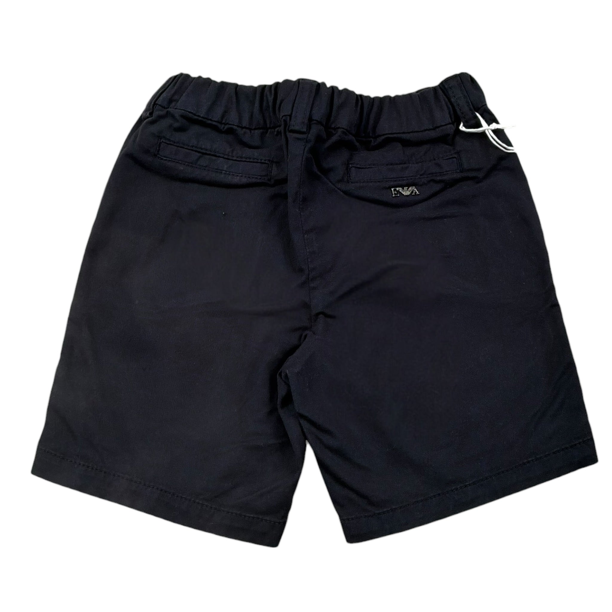 Emporio Armani Bermuda Tinta Unita con Elastico In Vita per Neonato 8NHS60 BLU EMPORIO ARMANI 