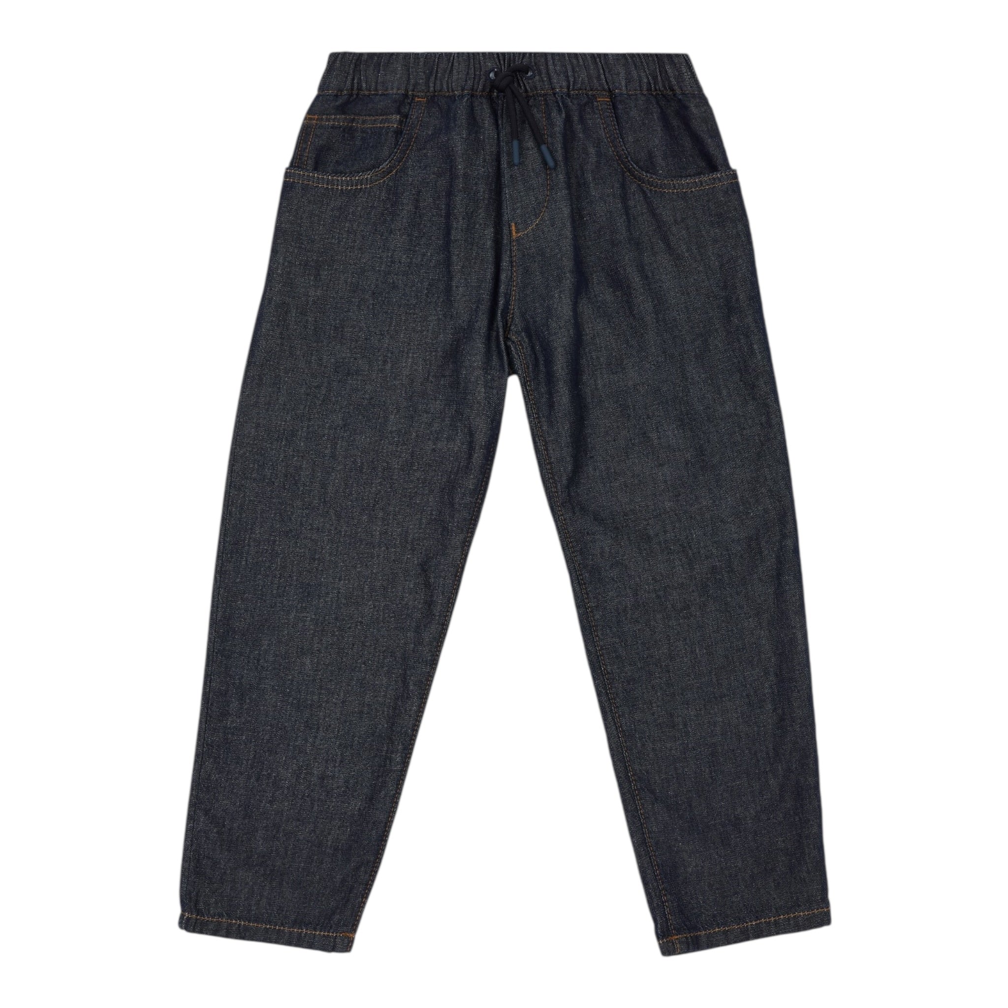 Emporio Armani Jeans Tinta Unita con Elastico In Vita per Bambino EB000255 BLU EMPORIO ARMANI 