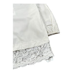 Ermanno Scervino Camicia Manica Lunga Tinta Unita con Ricami per Bambina SFCA029 BIANCO ERMANNO SCERVINO 