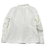 Ermanno Scervino Giacca Tinta Unita Doppiopetto con Ricami per Bambina SFGC008 BIANCO ERMANNO SCERVINO 