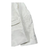 Ermanno Scervino Giacca Tinta Unita Doppiopetto con Ricami per Bambina SFGC008 BIANCO ERMANNO SCERVINO 