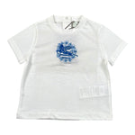 Etro T-Shirt Girocollo Tinta Unita con Stampa per Neonata GU8011X BIANCO ETRO 