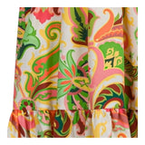 Etro Abito Tinta Unita con Fantasia per Bambina GW1B12P BIANCO ETRO 