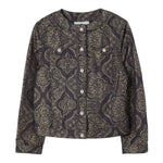 Etro Giubbino In Denim Tinta Unita Stampa Fantasia per Bambina GW2A07 BLU ETRO 