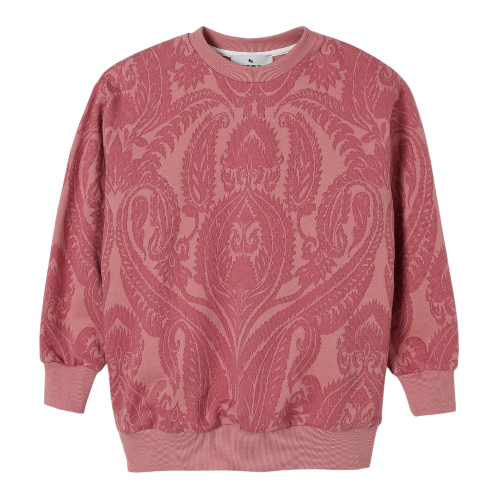 Etro Felpa Tinta Unita Girocollo con Stampa per Bambina GW4P00F0194 ROSA ETRO 