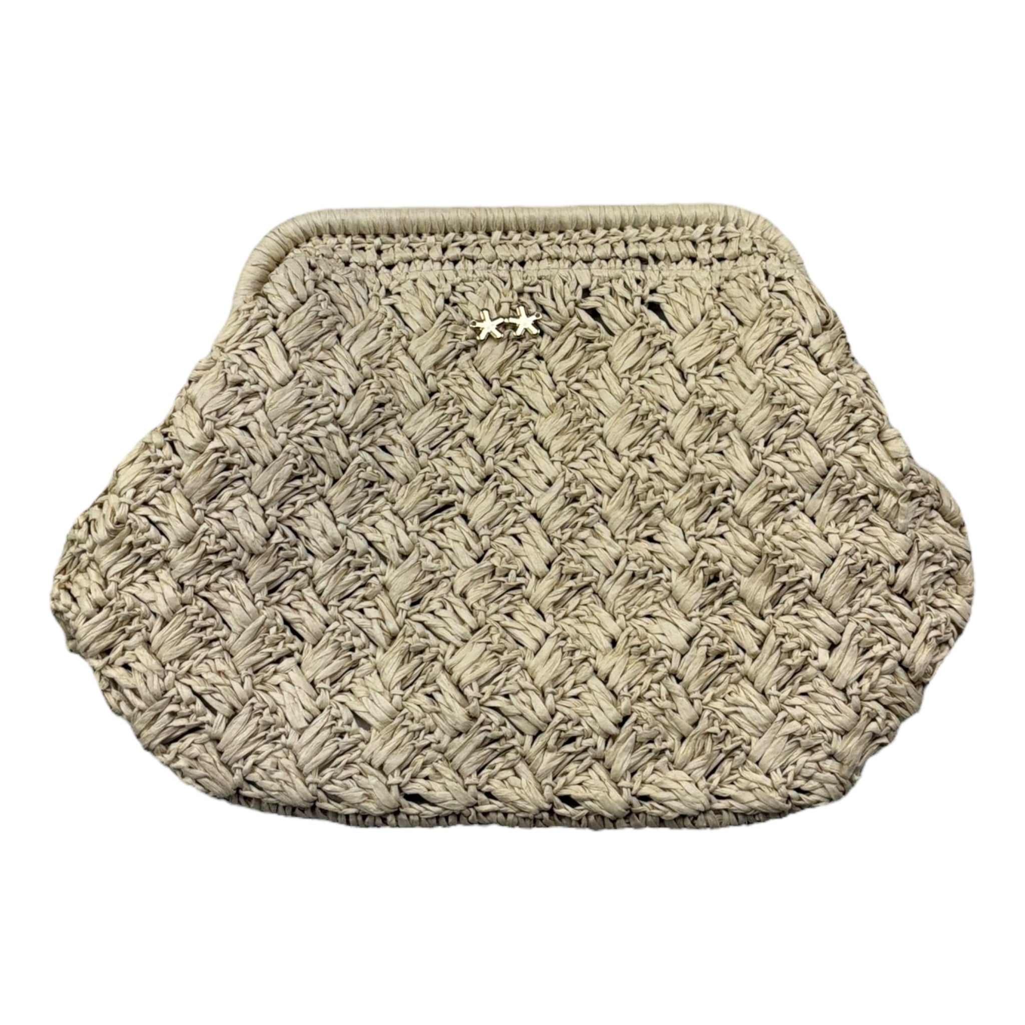F**K Borsa In Paglia Tinta Unita per Bambina FA25A057BG BEIGE F**K 