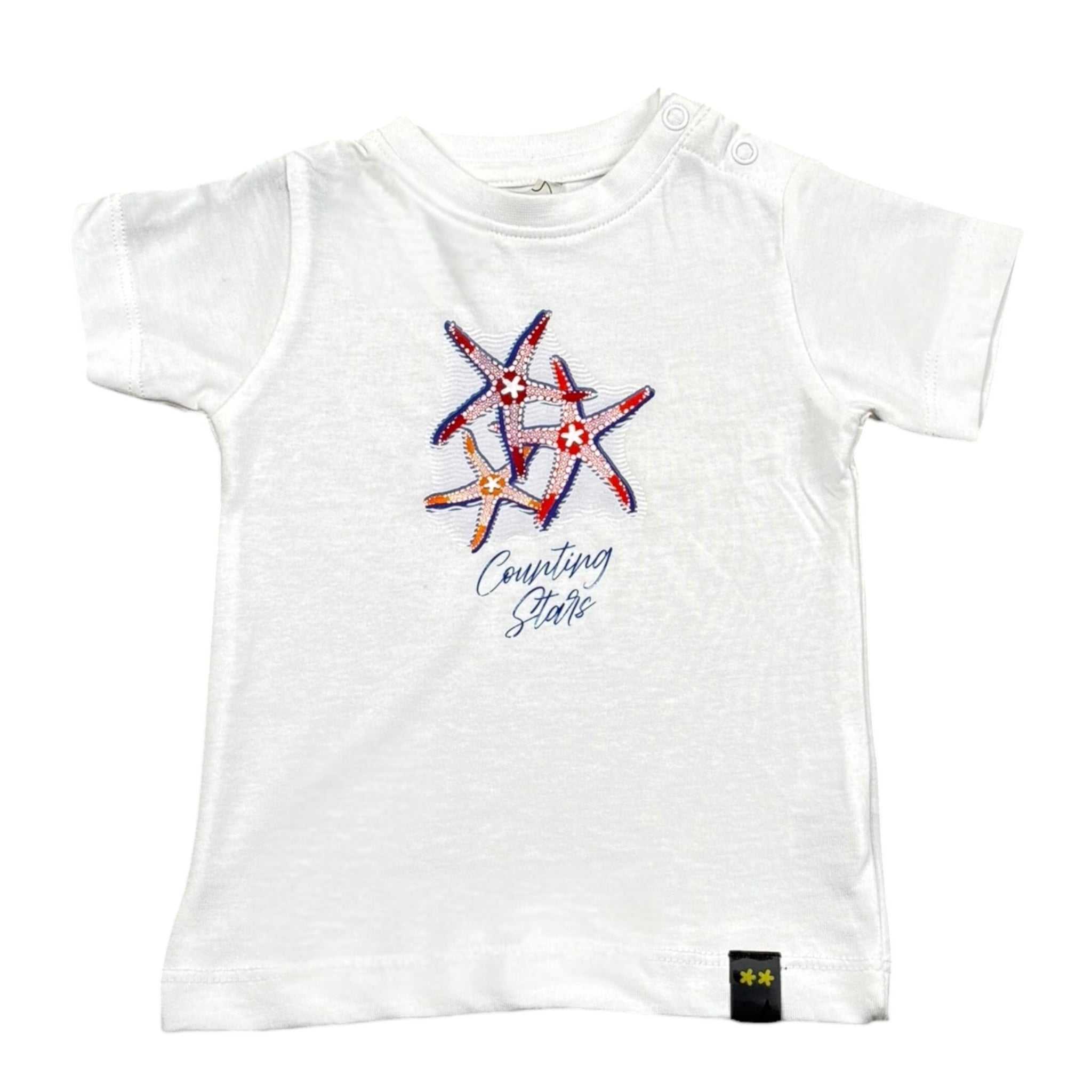 F**K T-Shirt Girocollo Tinta Unita con Stampa per Neonato FJ234200WH BIANCO F**K 