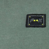 F**K T-Shirt Girocollo Tinta Unita con Stampa per Bambino FJ2450038MG VERDE F**K 