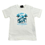 F**K T-Shirt Girocollo Tinta Unita con Stampa per Neonato FJ2460053WH BIANCO F**K 