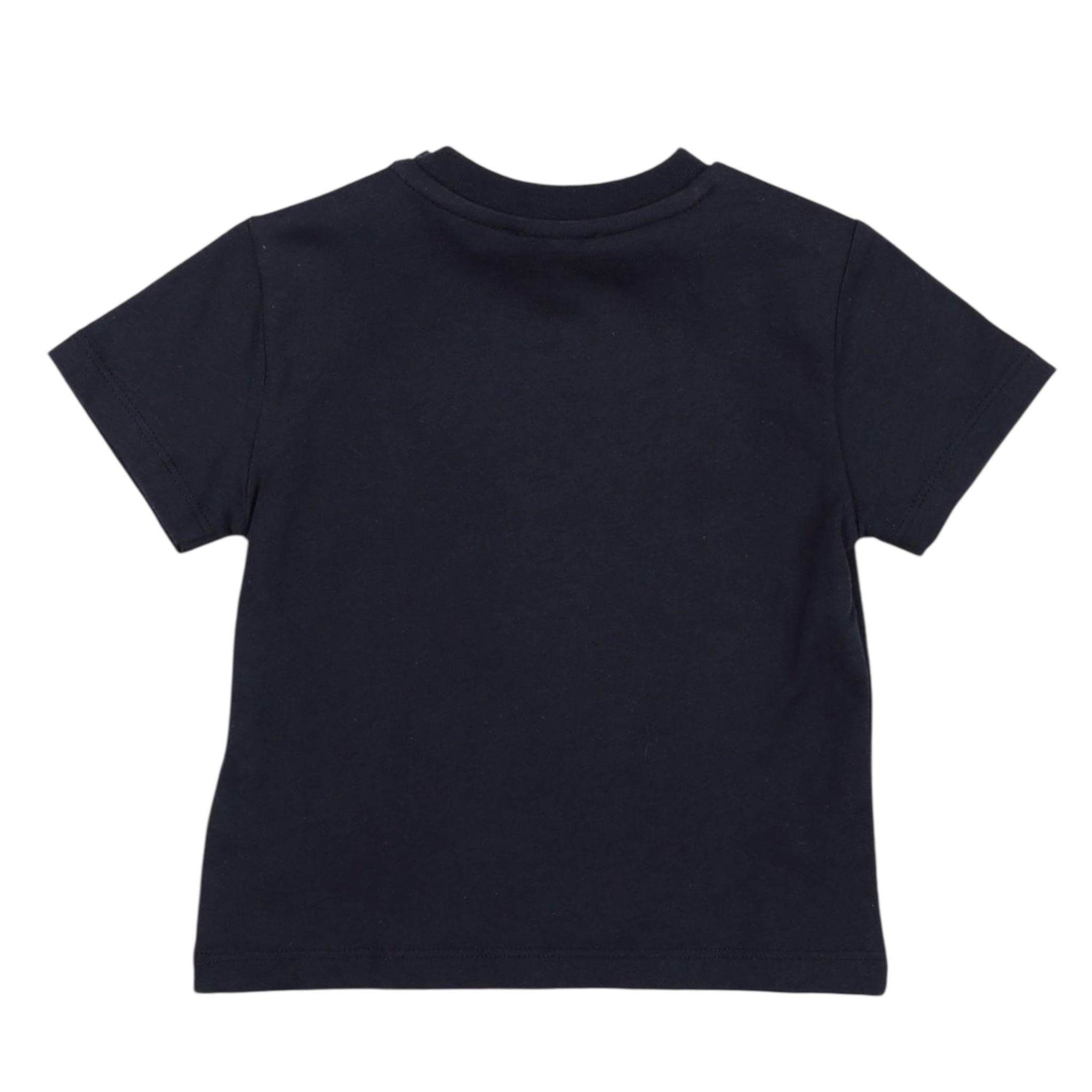 Fay T-Shirt Girocollo Tinta Unita con Loghi per Neonato 5Q8421 BLU FAY 