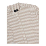 Fay Camicia Tinta Unita con Fantasia A Righe per Bambino FU5P00 BEIGE FAY 