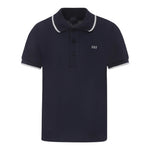 Fay Polo Tinta Unita Mezza Manica con Colletto  per Bambino FU8P81X BLU FAY 