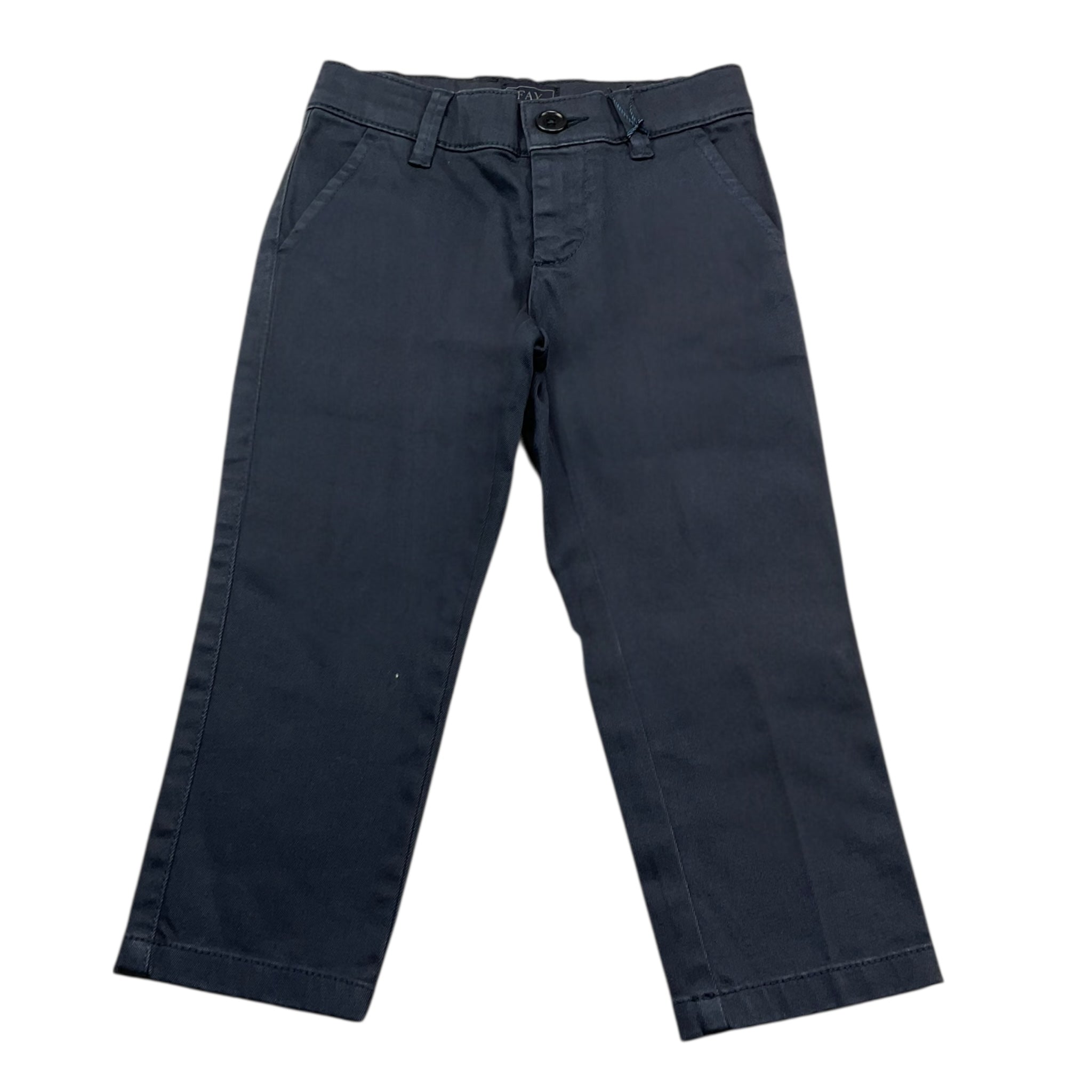 Fay Pantalone Tinta Unita con Tasche Americane per Neonato FV6P50 BLU FAY 