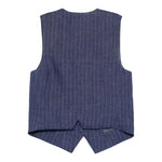 Fay Gilet Tinta Unita con Fantasia A Righe per Bambino FW2Q12 BLU FAY 