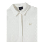 Fay Camicia Tinta Unita Traforata per Bambino FW5A20 BIANCO FAY 