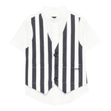 Fay Camicia Tinta Unita con Panciotto Incorporato Fantasia A Righe per Neonato FW5P41 BIANCO FAY 