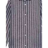 Fay Camicia Tinta Unita Manica Lunga con Fantasia A Righe per Bambino FW5P60X BLU FAY 