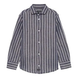 Fay Camicia Tinta Unita Manica Lunga con Fantasia A Righe per Neonato FW5P60XN BLU FAY 