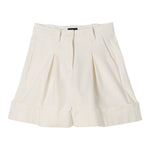 Fay Short Tinta Unita con Tasche Americane per Bambina FW6A49 PANNA FAY 