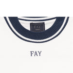 Fay T-Shirt Girocollo con Stampa Tinta Unita per Bambino FW8P91 BIANCO FAY 