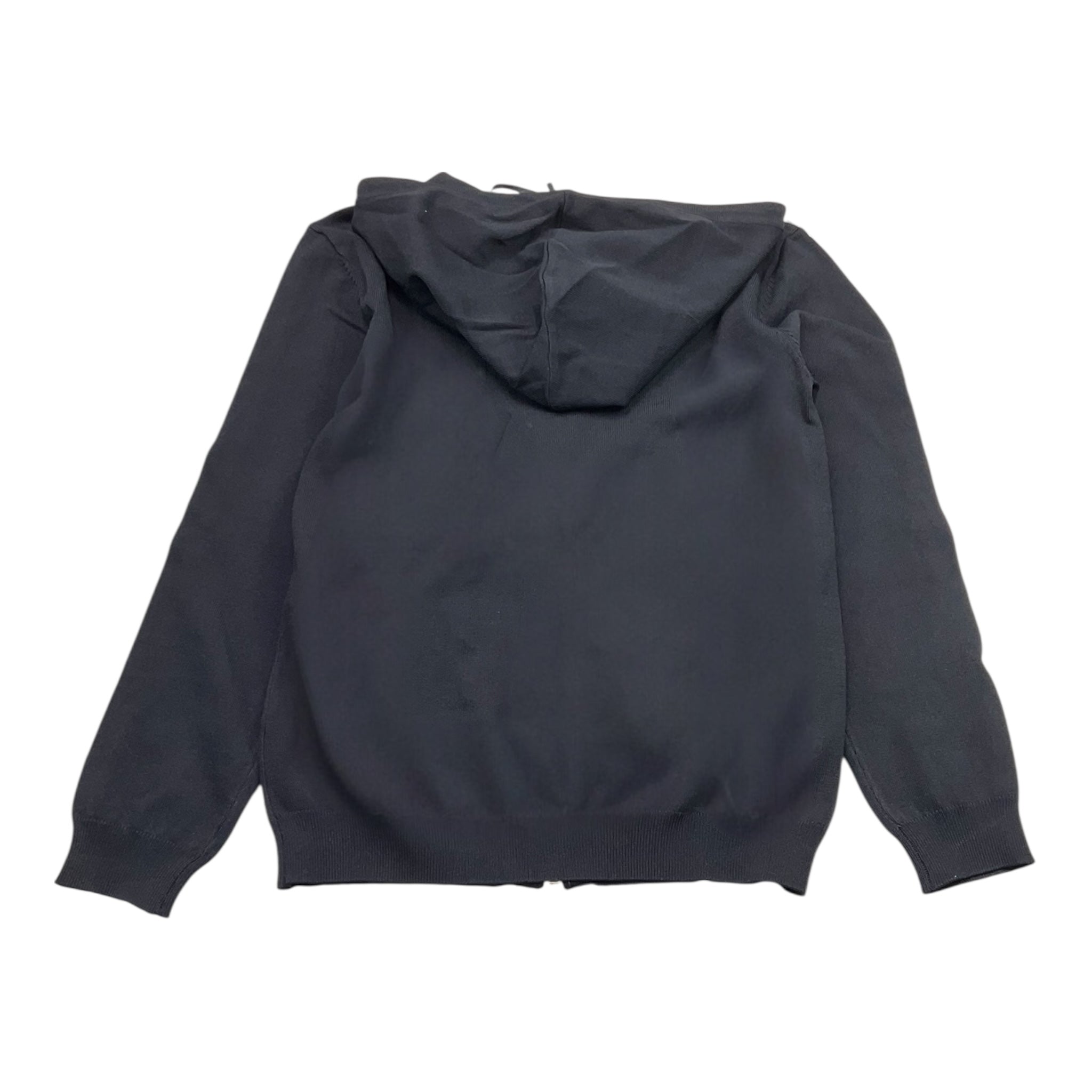 Fracomina Felpa Tinta Unita con Zip E Cappuccio per Bambina FM1011 NERO FRACOMINA 