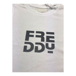 Freddy T-Shirt Girocollo Tinta Unita con Logo per Bambina FR1950 BIANCO FREDDY 