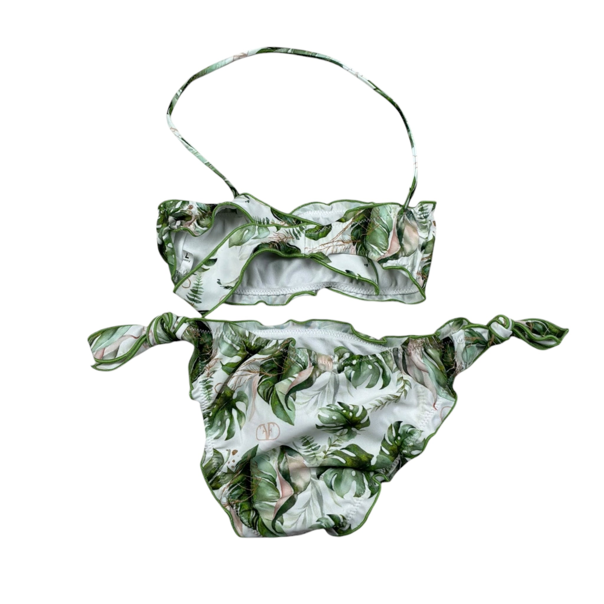 Fun & Fun Costume 2 Pezzi Slip-Fascia per Bambina FNBBW17441 BIANCO FUN & FUN 