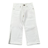 Fun & Fun Pantalone Tinta Unita con Girovita Regolabile per Bambina FNBPT14424 BIANCO FUN & FUN 