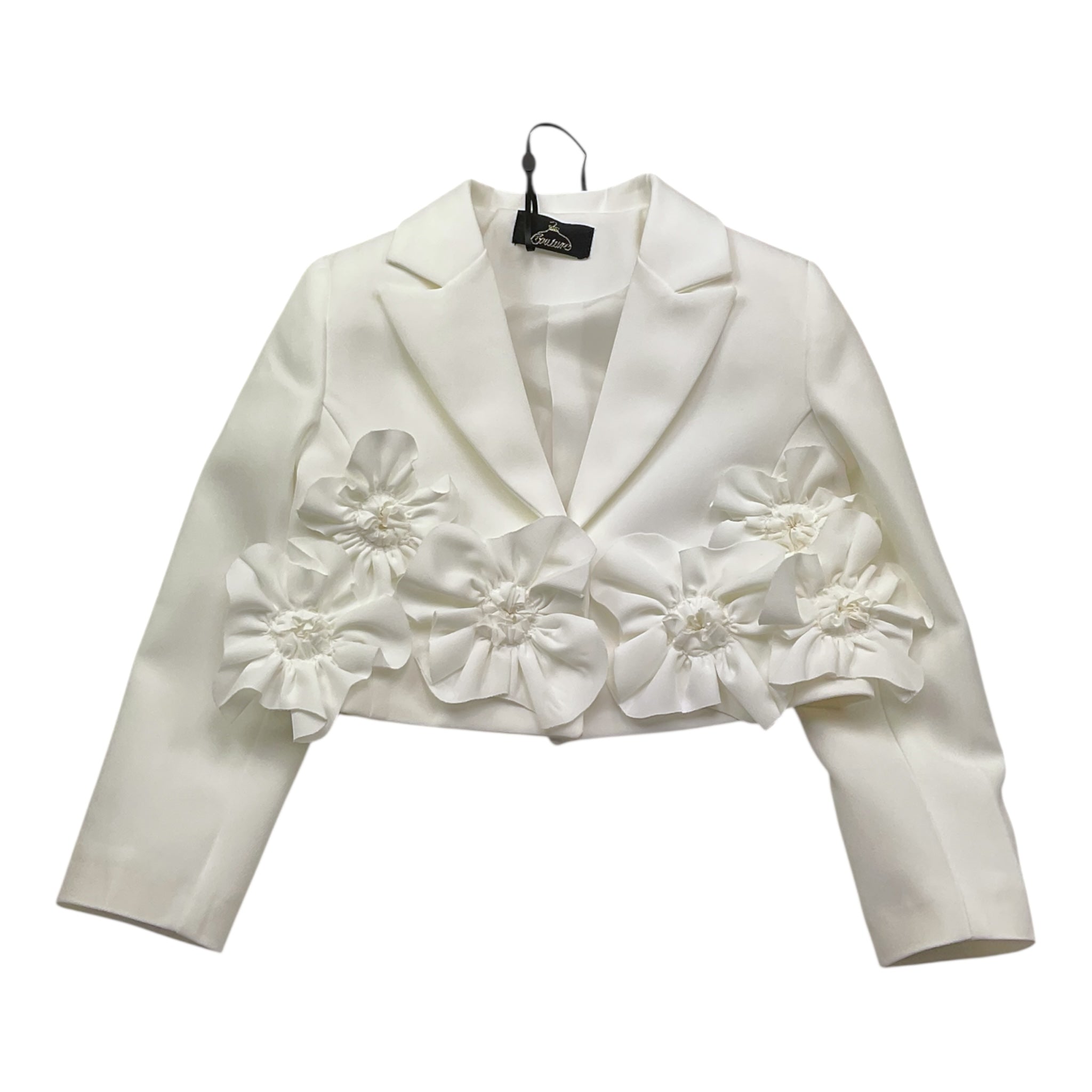 Fun & Fun Giacca Tinta Unita con Applicazioni per Bambina FNCBJS00989 BIANCO FUN & FUN 