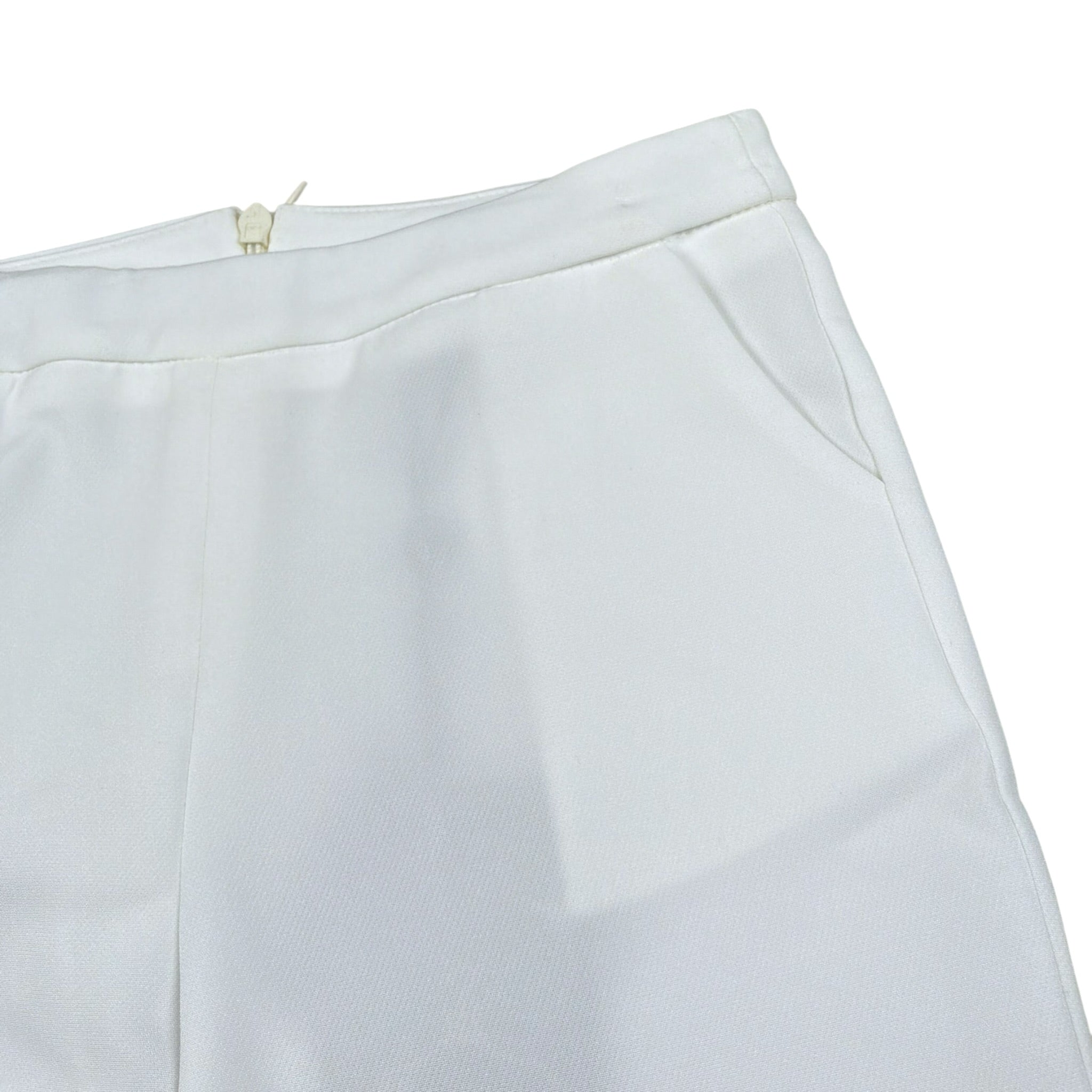 Fun & Fun Pantalone Tinta Unita Modello A Zampa per Bambina FNCBPT00990 BIANCO FUN & FUN 