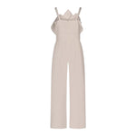 Fun & Fun Tuta Intera A Bretelle Tinta Unita con Tulle per Bambina FNCJJP00985 BIANCO FUN & FUN 
