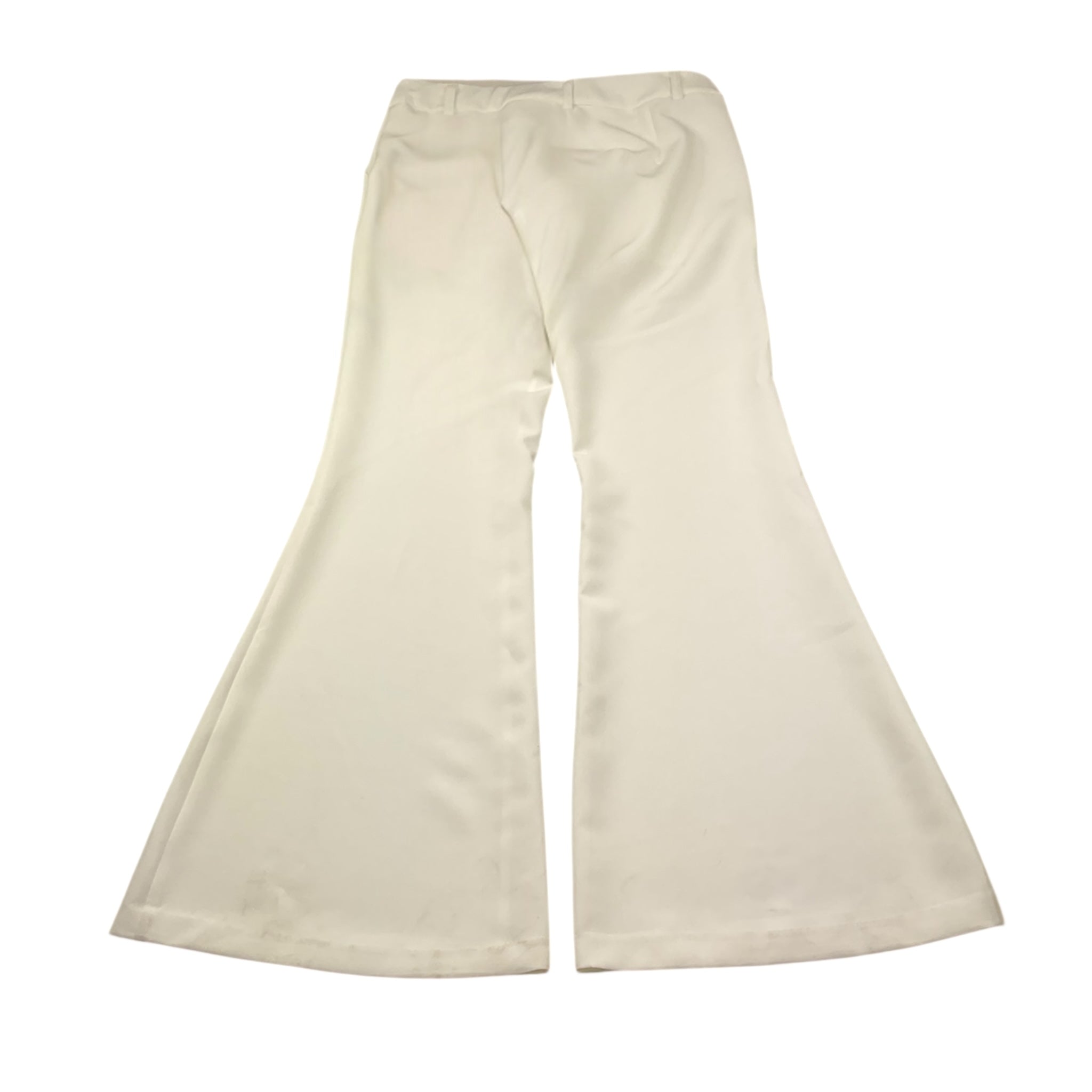 Fun & Fun Pantalone Tinta Unita Modello A Zampa per Bambina FNCJPT01018 BIANCO FUN & FUN 