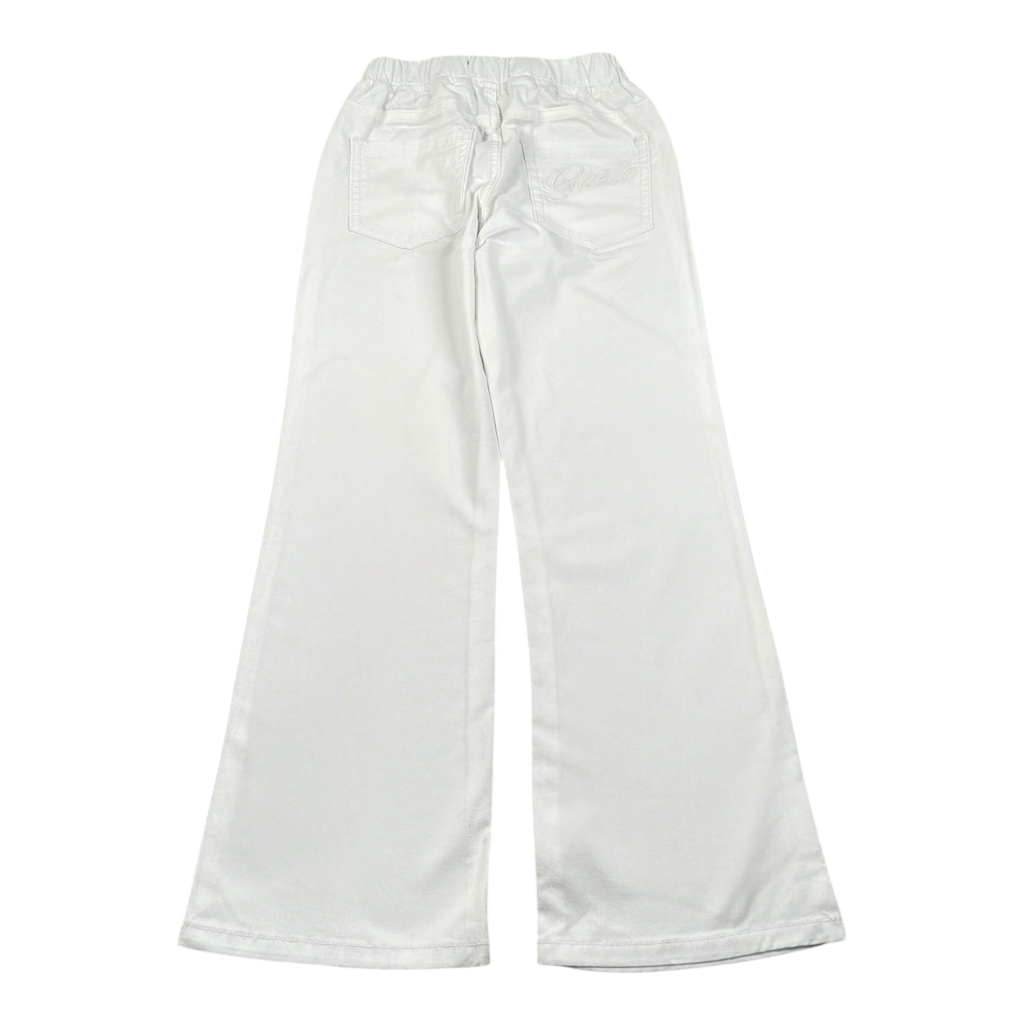 Gaelle Pantalone tinta unita con Elastico In Vita Bianco per Bambina 2745P00512 BIANCO GAELLE 