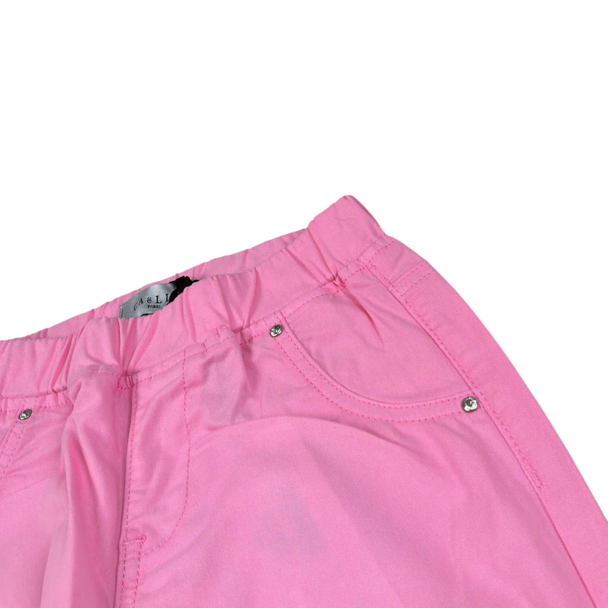 Gaelle Pantalone tinta unita con Elastico In Vita Rosa per Bambina 2745P00514 ROSA GAELLE 