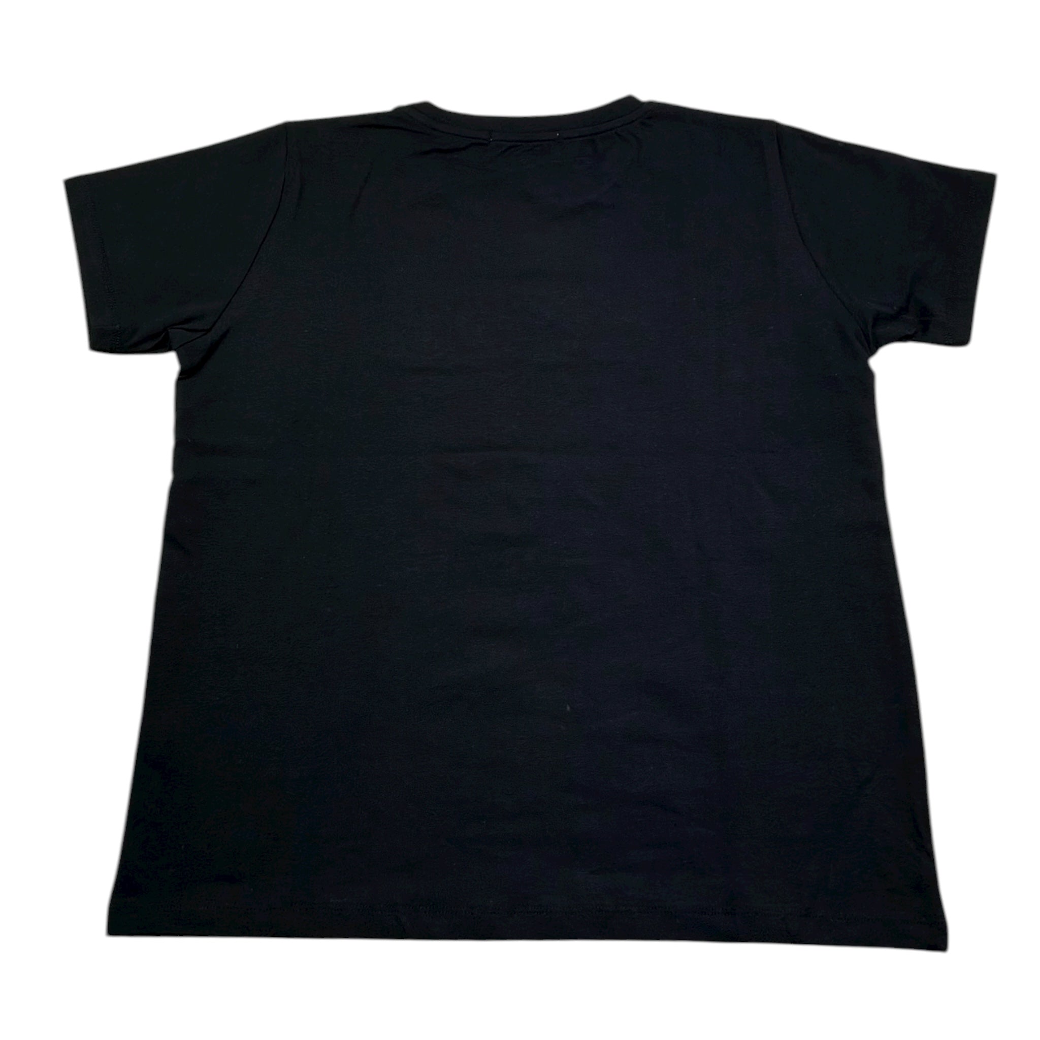 Gaelle T-Shirt Girocollo Tinta Unita con Logo per Bambina 2746M00337 NERO GAELLE 