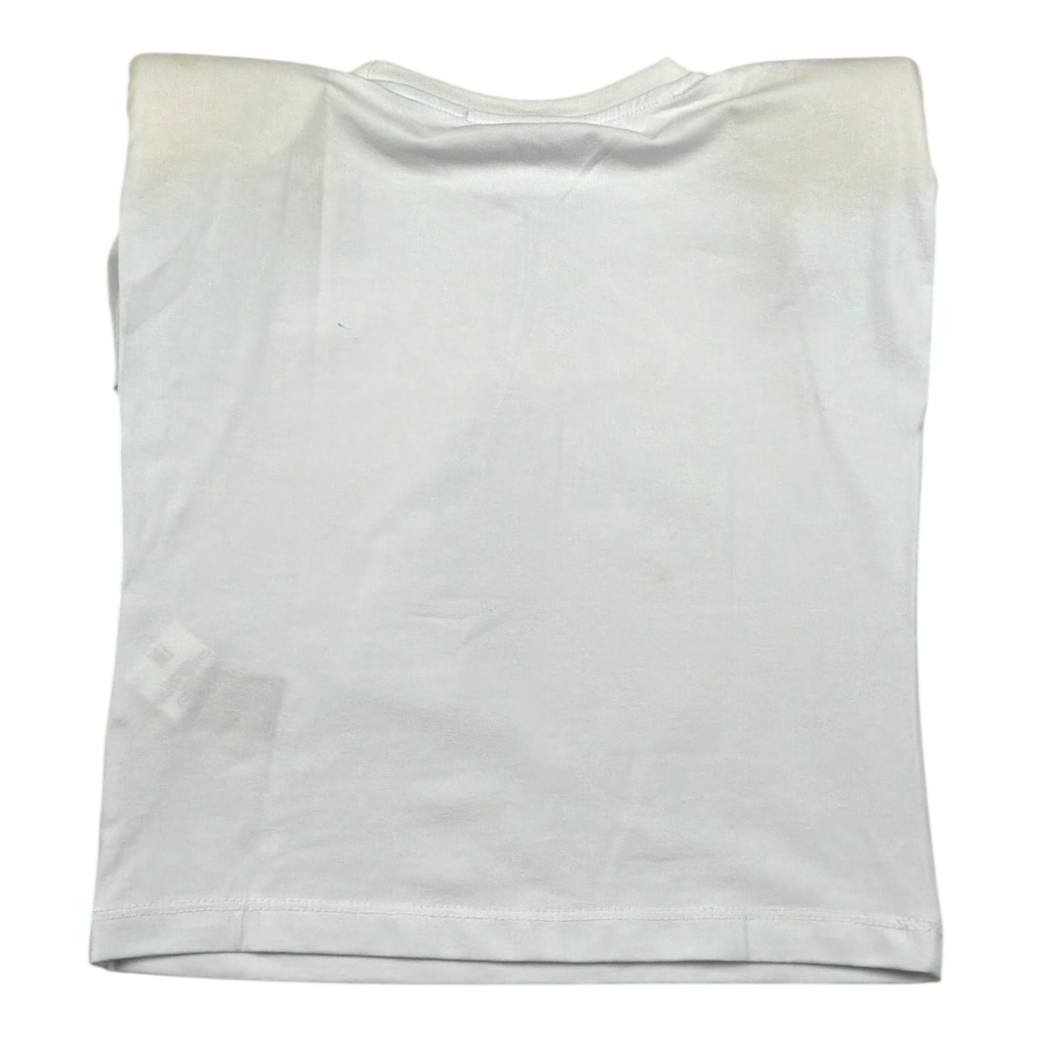 Gaelle T-Shirt Girocollo Tinta Unita con Logo per Bambina 2746MY00004 BIANCO/FUXIA GAELLE 