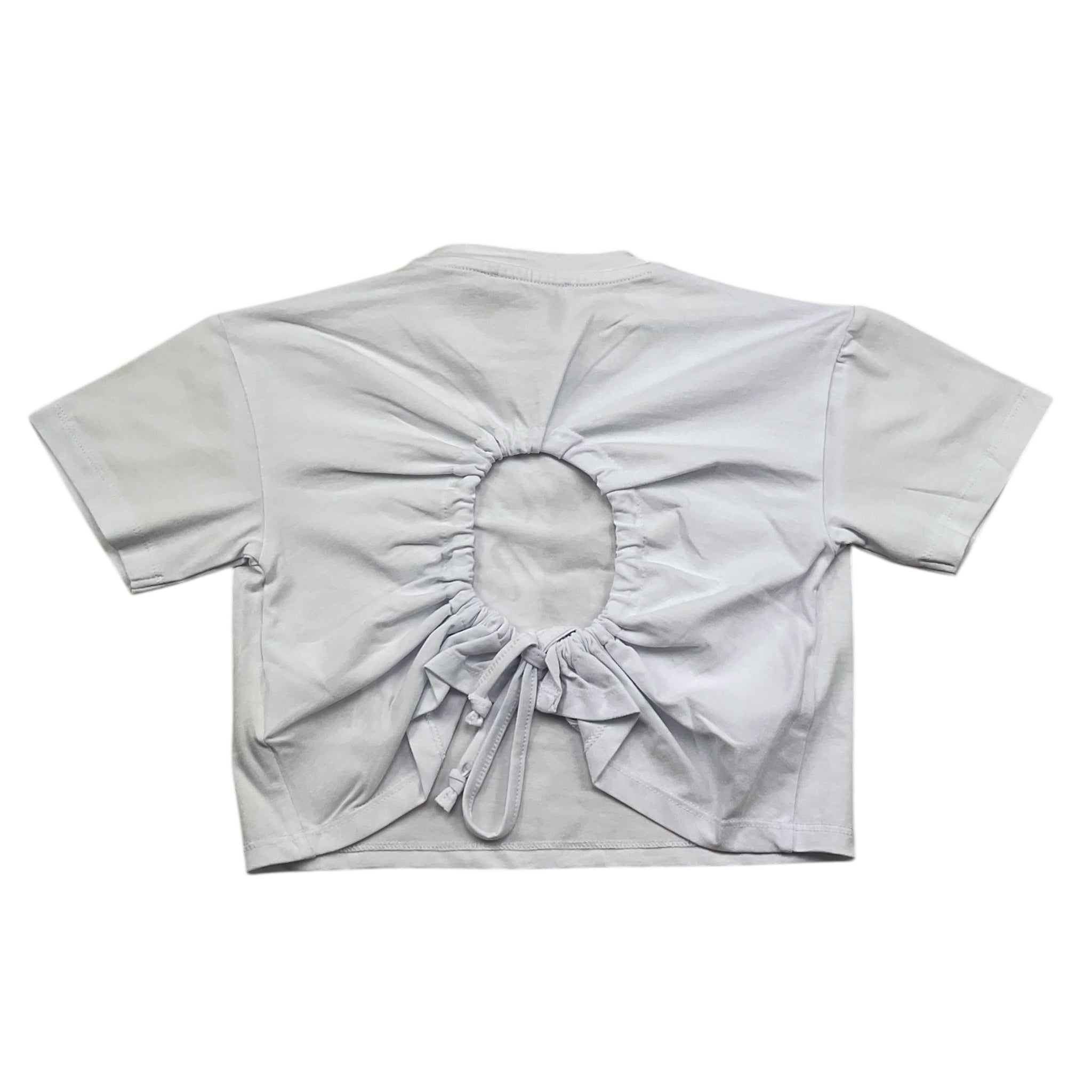 Gaelle T-Shirt Girocollo Tinta Unita con Logo per Bambina 2746MY00380 BIANCO GAELLE 